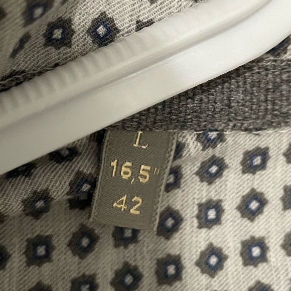 JACQUES BRITT JB Custom Fit Dress Shirt size L/ 16.5 - Picture 3 of 4